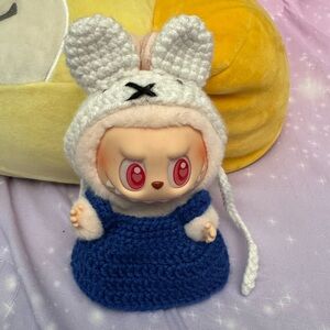 Handmade crochet labubu clothes(Labubu not included)